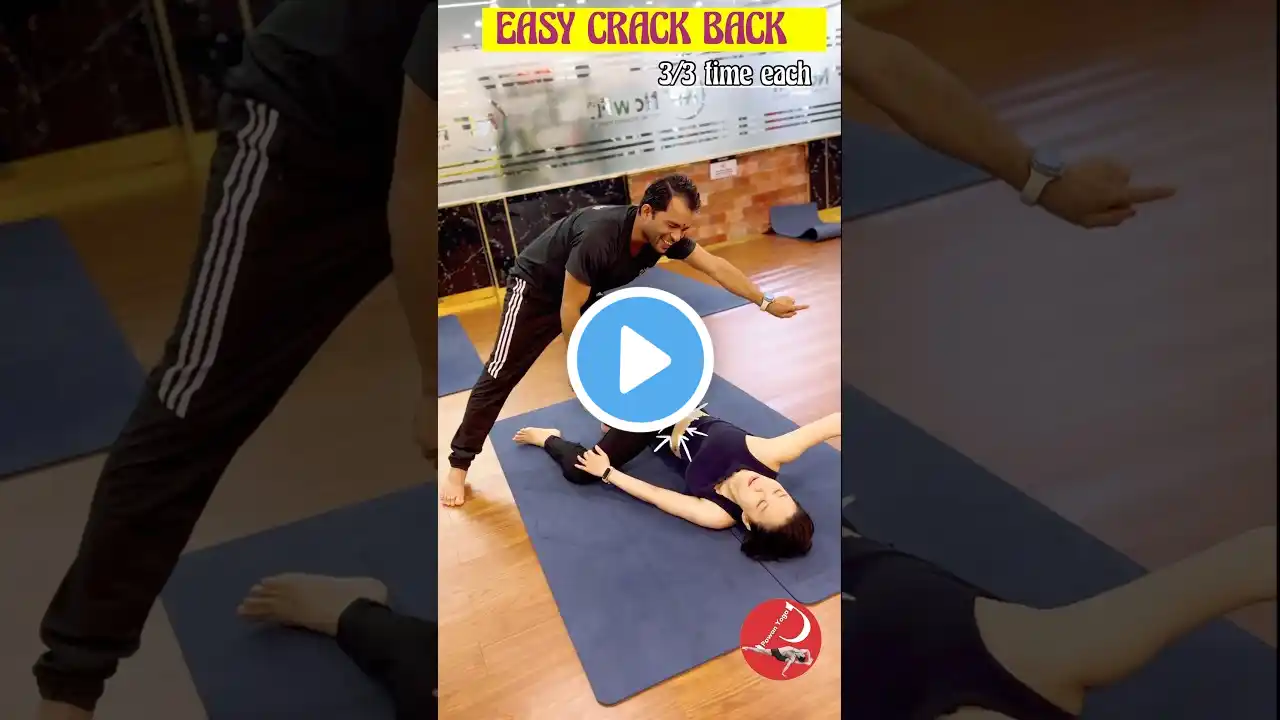 Easy Cracking Lower Back | Cracking Back By Yourself | Best Way Crack Lower Back | | Pawan Yoga