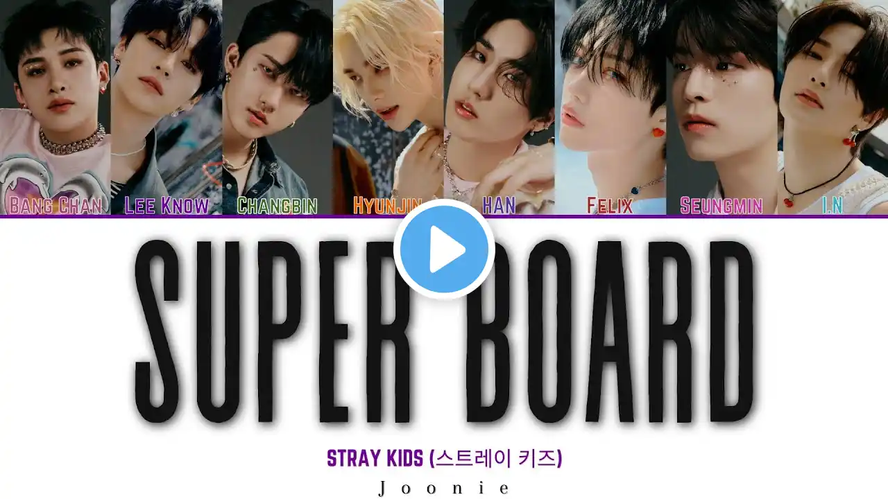 STRAY KIDS (스트레이 키즈) 'SUPER BOARD' Lyrics (Color Coded Lyrics Han/Rom/Eng)