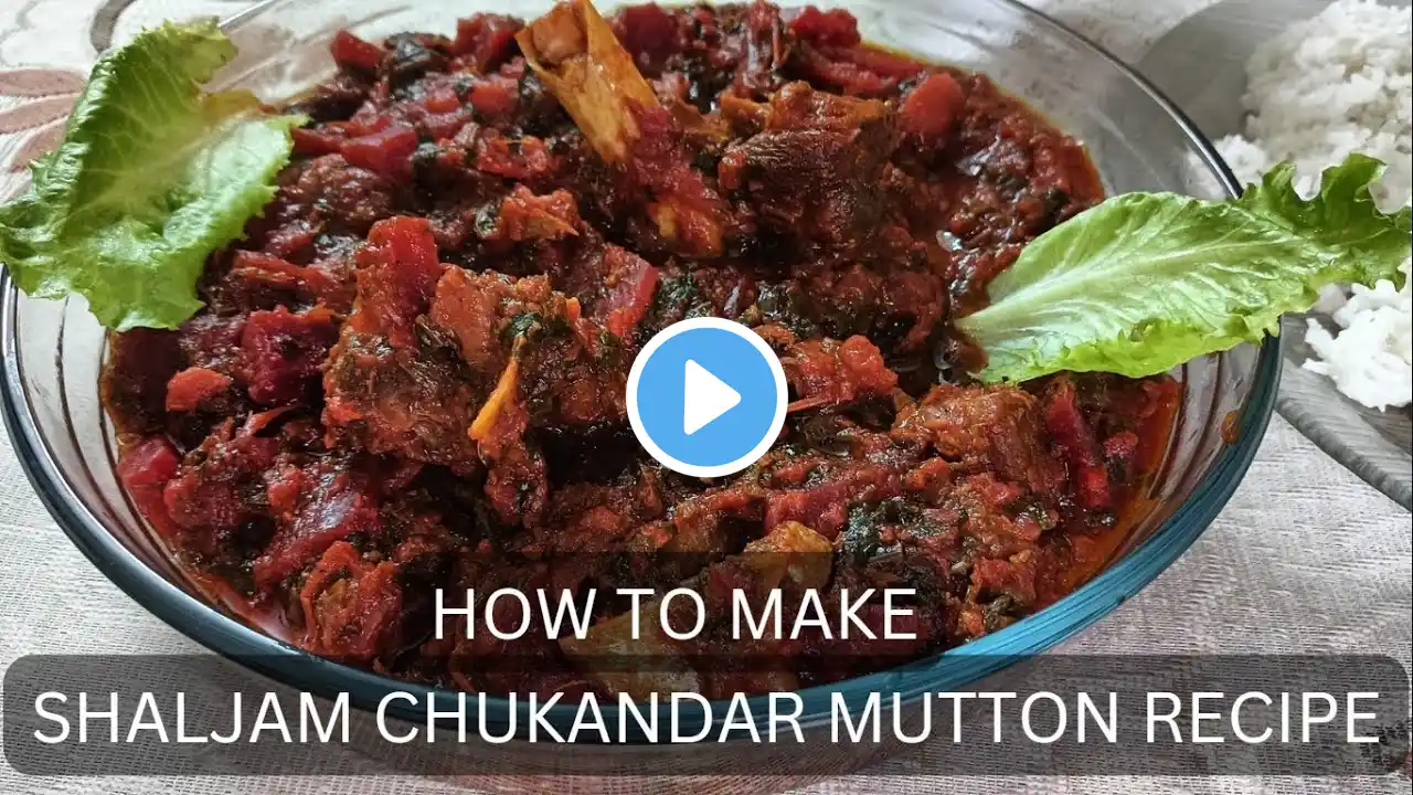 Delicious Shaljam Chukandar Mutton Recipe | Turnip & Beetroot Mutton Curry | Easy & Tasty