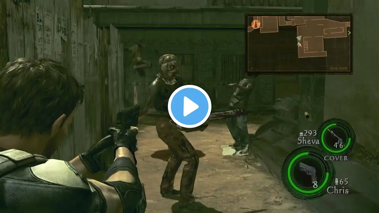 Resident Evil 5 | Mission #3 | Storage Facility | Veteran! (PS4 1080p)