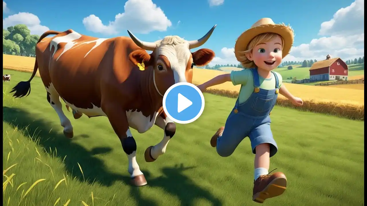 Moo Moo Brown Cow Rhyme Song | Popular Nursery Rhyme | Educational Kids Songs