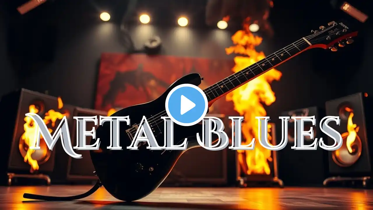 🎸 Metal Blues Hard Rock Blues Instrumentals | 1 Hour Playlist 🎶