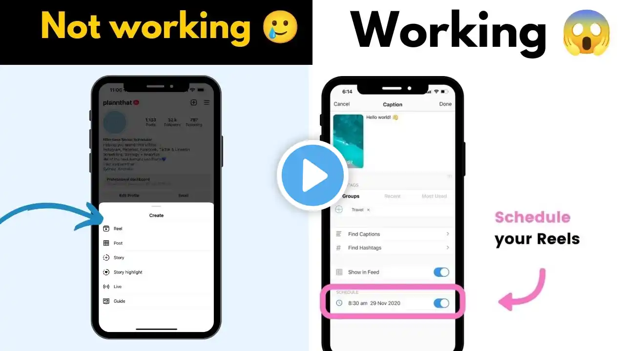 🔴 Instagram schedule reels option not showing | how to show Instagram schedule option