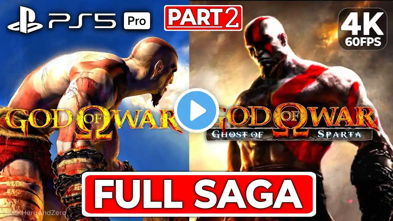 GOD OF WAR SAGA Chronological Walkthrough - Part 2 - FULL GAMES [4K 60FPS PS5 PRO] - No Commentary