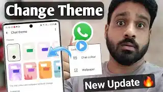 How to change theme in whatsapp | whatsapp theme change kaise kare | whatsapp new update