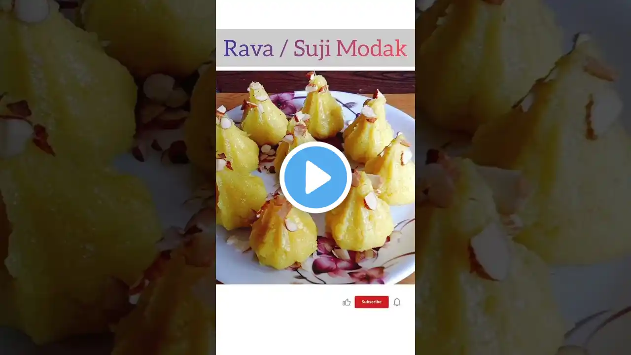 Modak Recipelसूजी के मोदक/Rava ModaklHow to make Modakl Instant ModaklGanesh festival special Modak