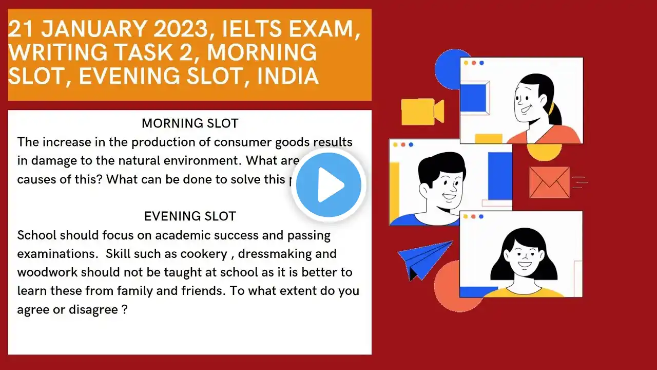 21 JANUARY 2023, IELTS EXAM, WRITING TASK 2, MORNING SLOT, EVENING SLOT, INDIA #2023 #ieltswriting