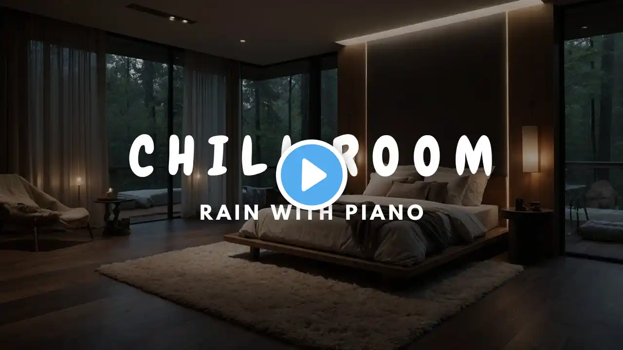 Peaceful Rain Sounds & Piano Music 🌙 Relaxing Sleep Music for Insomnia & Stress Relief