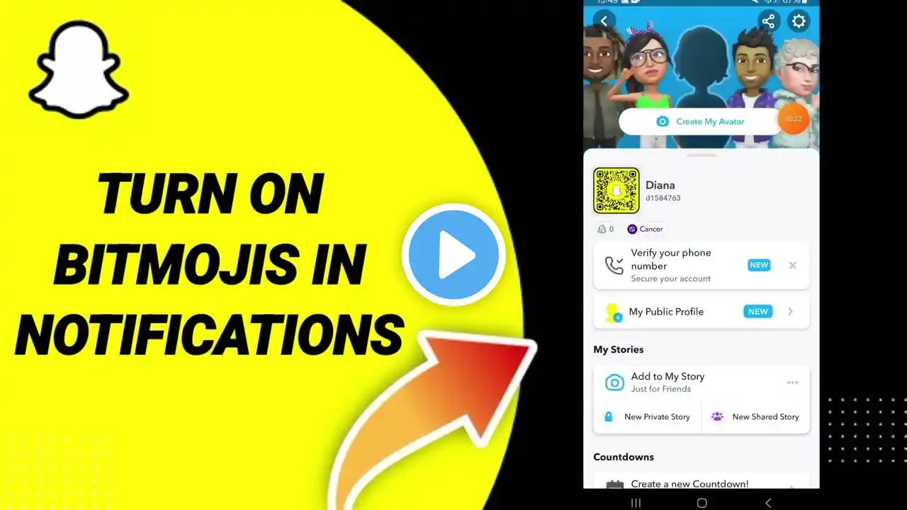 How To Turn On Bitmojis In Notifications On Snapchat App 2024