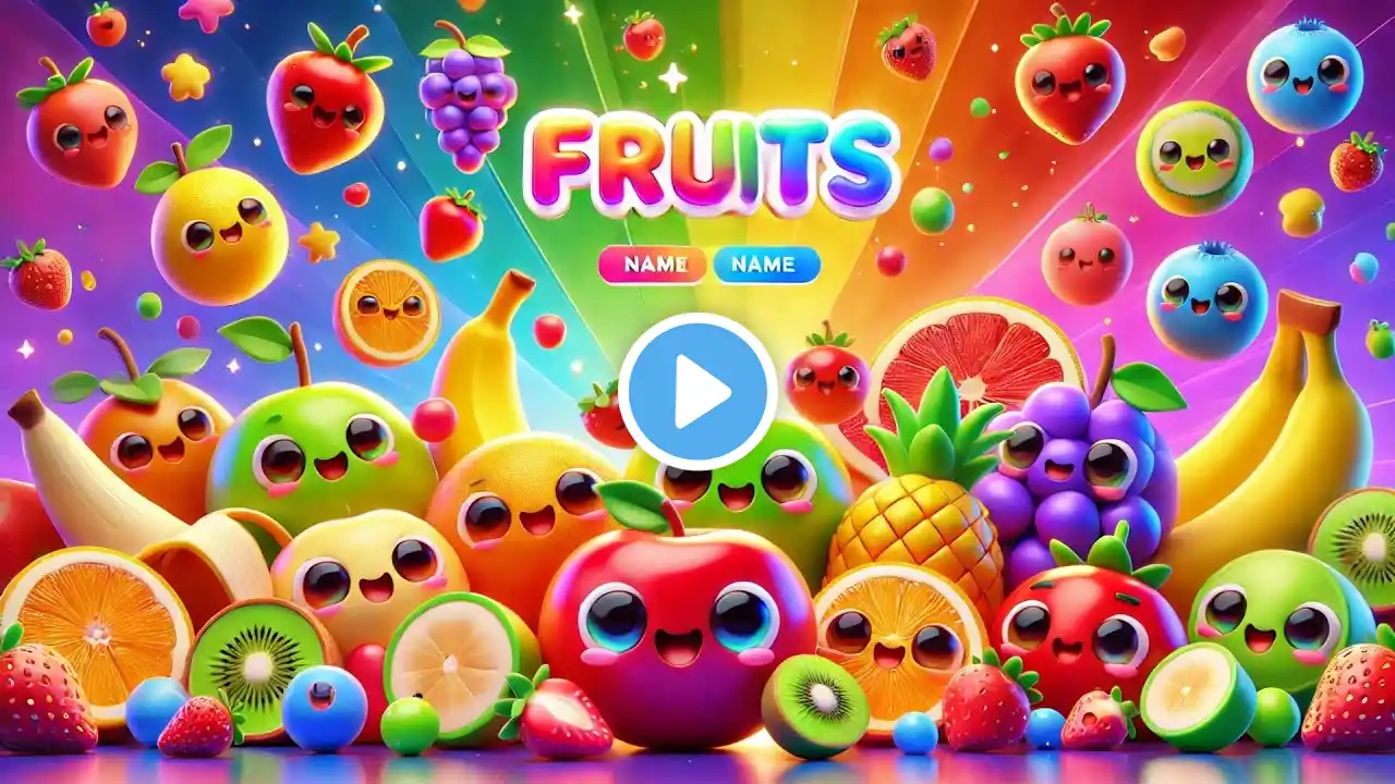 Fruits | Pre School | Learn English Words (Spelling) Video For Kids  #KidsLearning #FruitsName