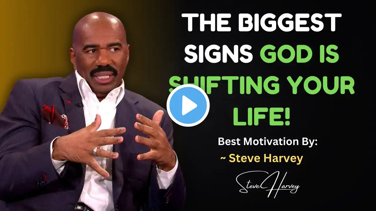 WHEN GOD IS ABOUT TO BLESS YOU BIG, YOU WILL SEE THESE SIGNS | Steve Harvey Motivation