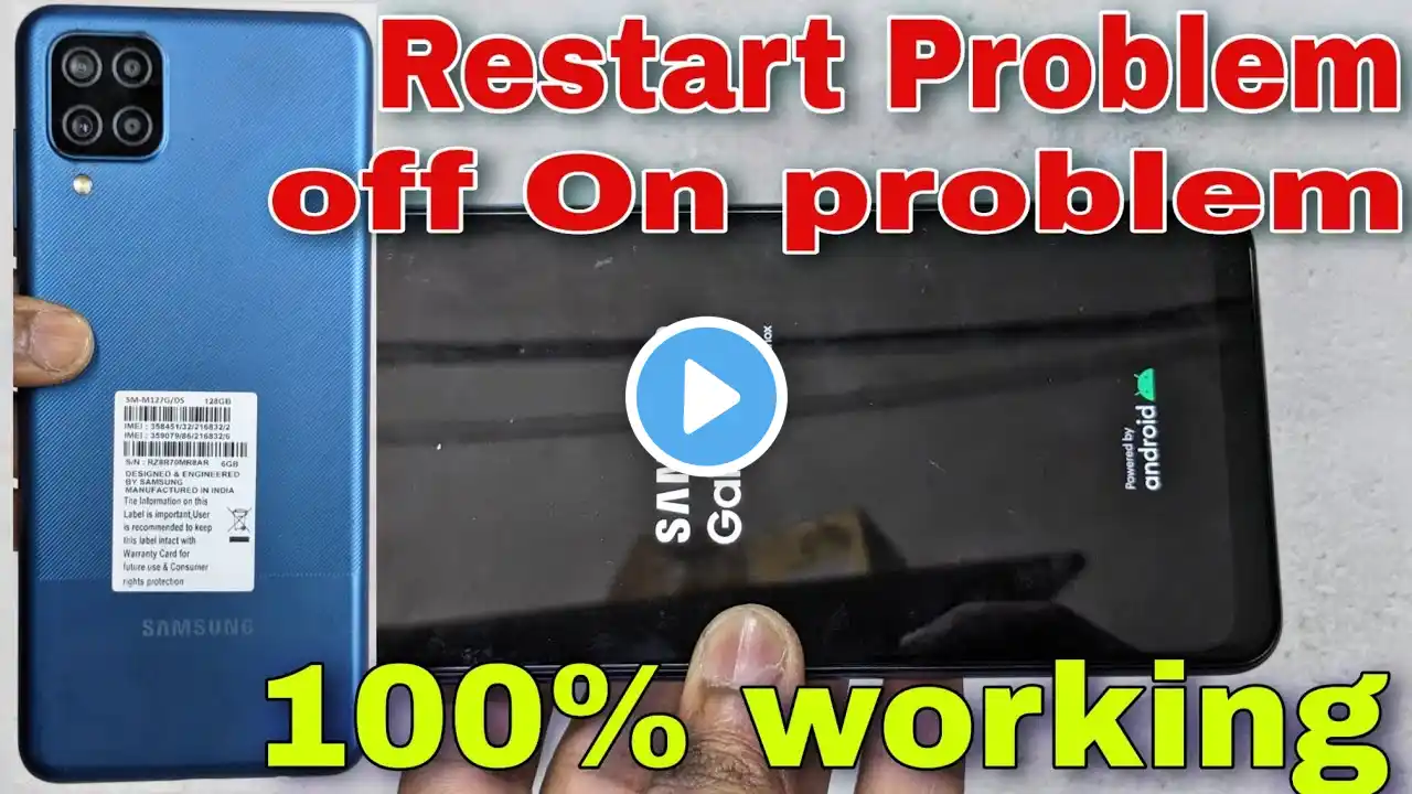 Samsung M12 A12 Restart problem solution 🔥🔥🔥 Samsung A12/M12 Hang On restart problem