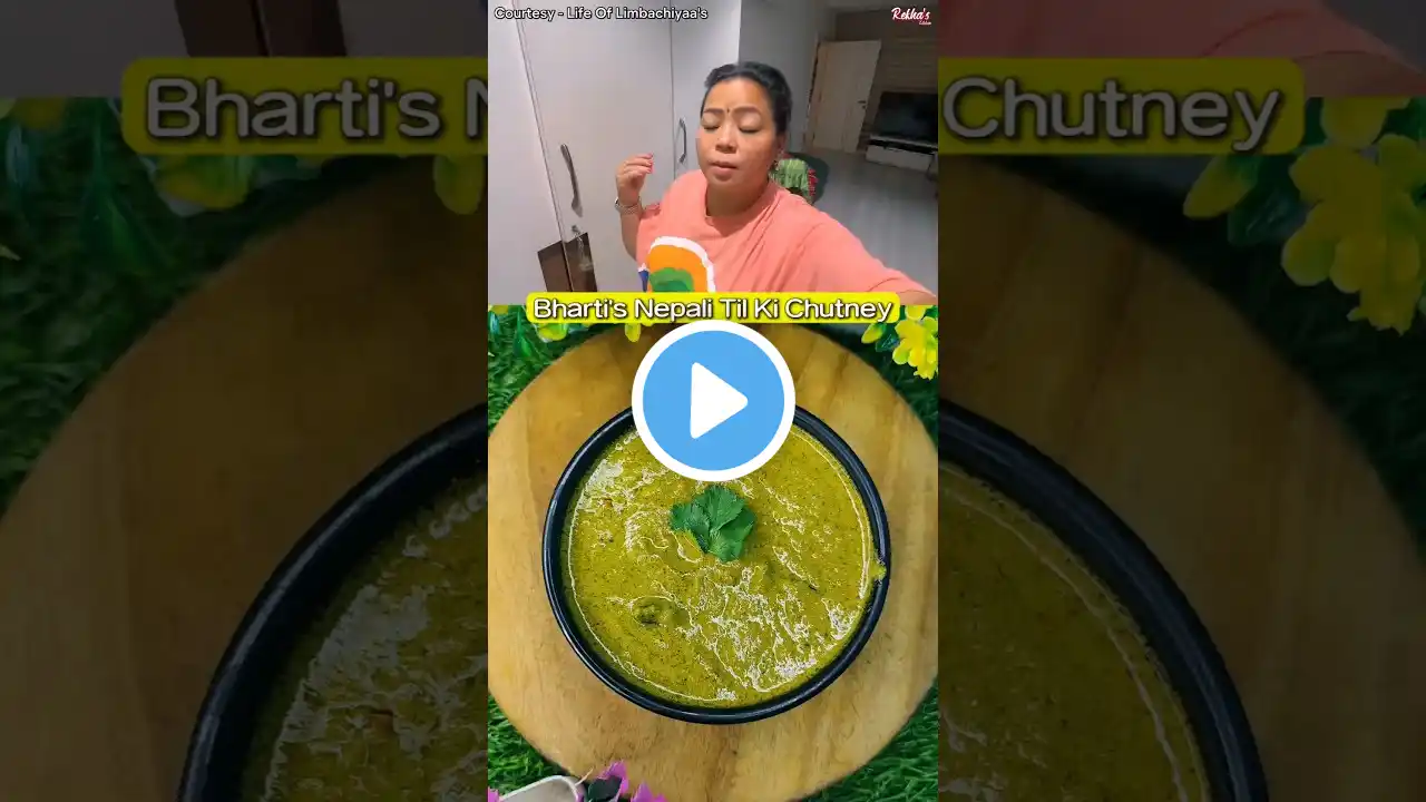 Bharti Singh's Viral Nepali Til Ki Chutney #shorts #chutney  #bhartisingh #viral #food