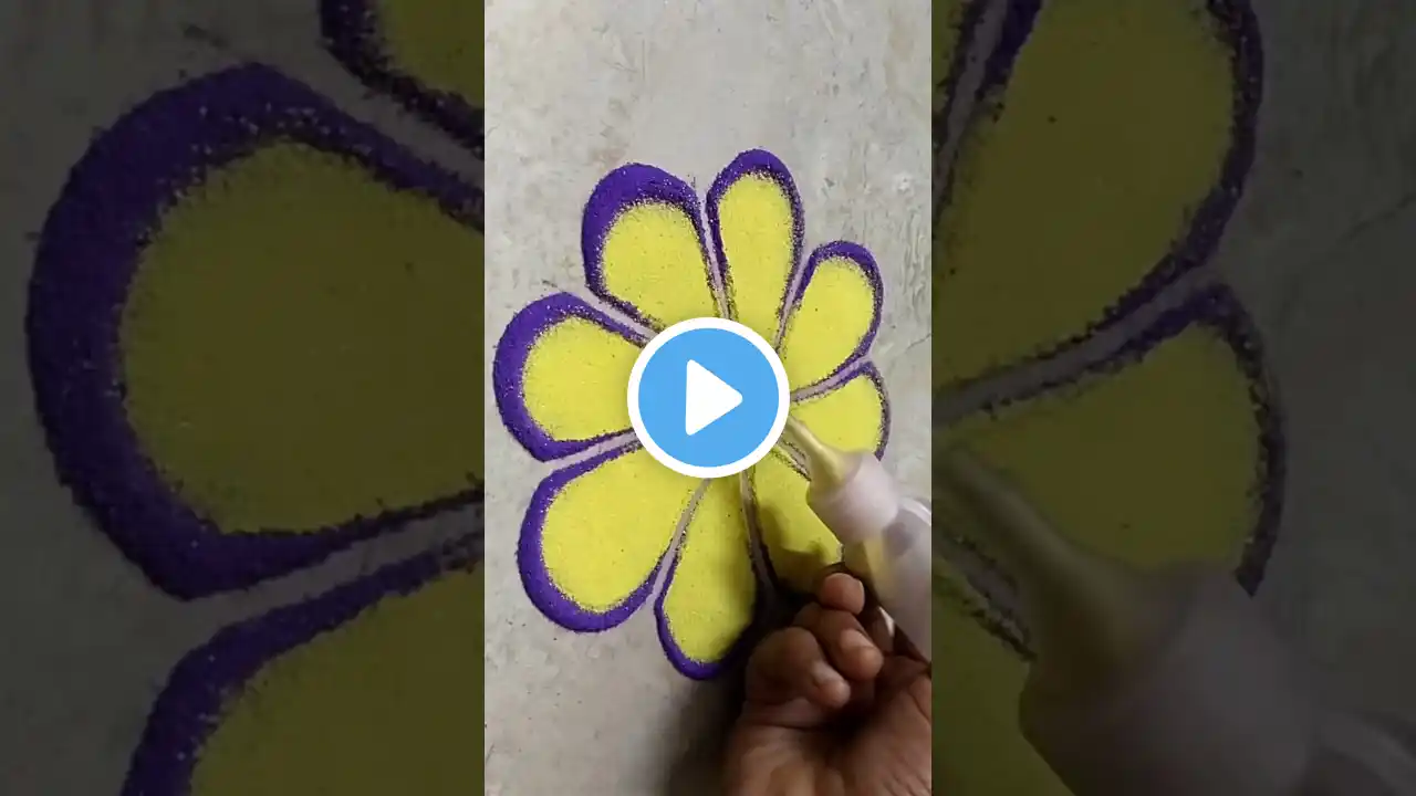 Simple & easy rangoli #shorts #shortsfeed #rangoli #rangolidesigns #viralvideo #trending #kolam