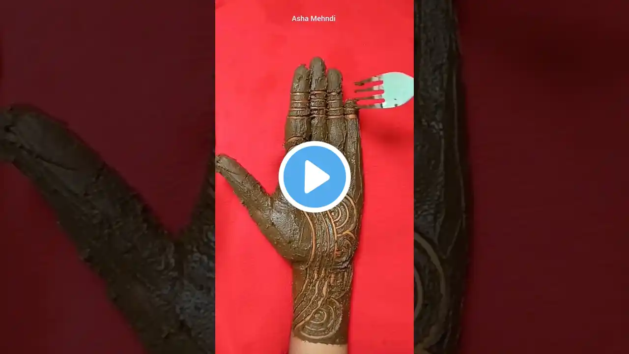 Fork Mehndi Design | Easy Hand Fork Mehndi Design | Stylish Fork Mehndi #Shorts #Youtubeshorts #Hand