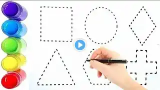 Learn 2d shapes , Drawing , Heart Shape , Colouring , Earth Shape , Preschool 2d Shapes drawing