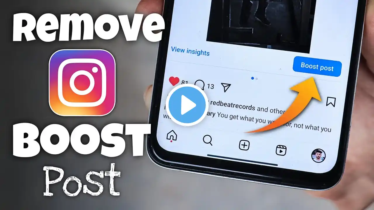 How to Remove Boost Post From Instagram New Update