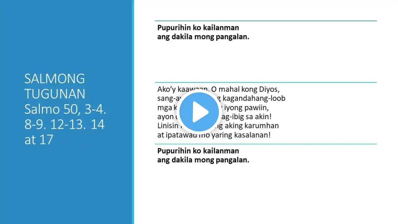 Mga Pagbasa para sa July 8, 2022 Tagalog Bible Reading
