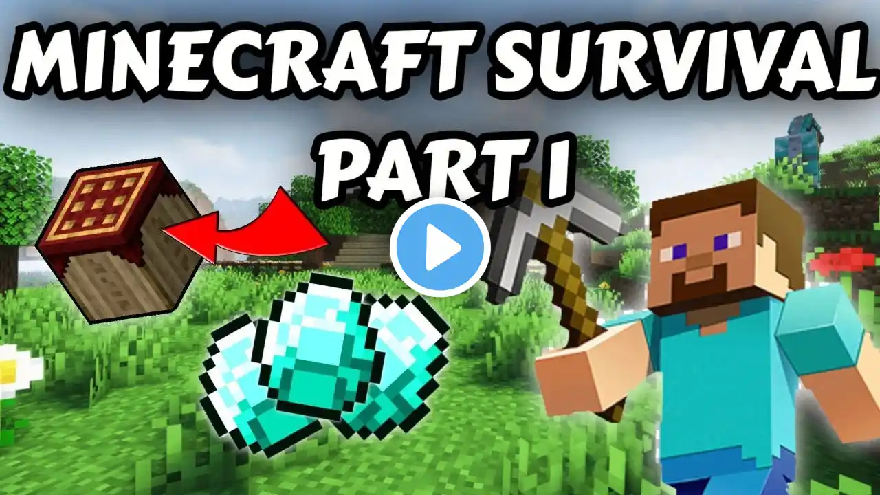 #PojavLauncher | Minecraft Survival Series Part 1 | 1.21+ | Finding diamonds🔥