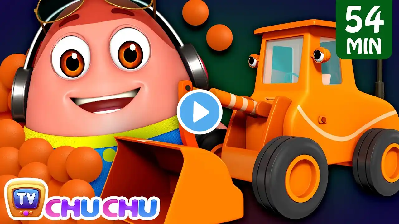 Learn Orange Color with Surprise Eggs Ball Pit Show + More Funzone Songs for Kids - ChuChu TV