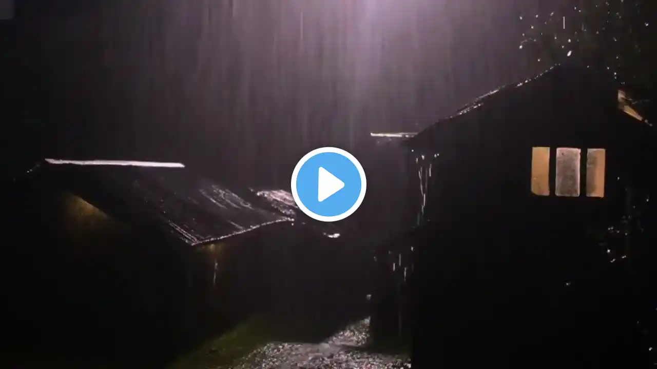 Relaxing Rain on Window & Distant Thunder – Sleep Instantly