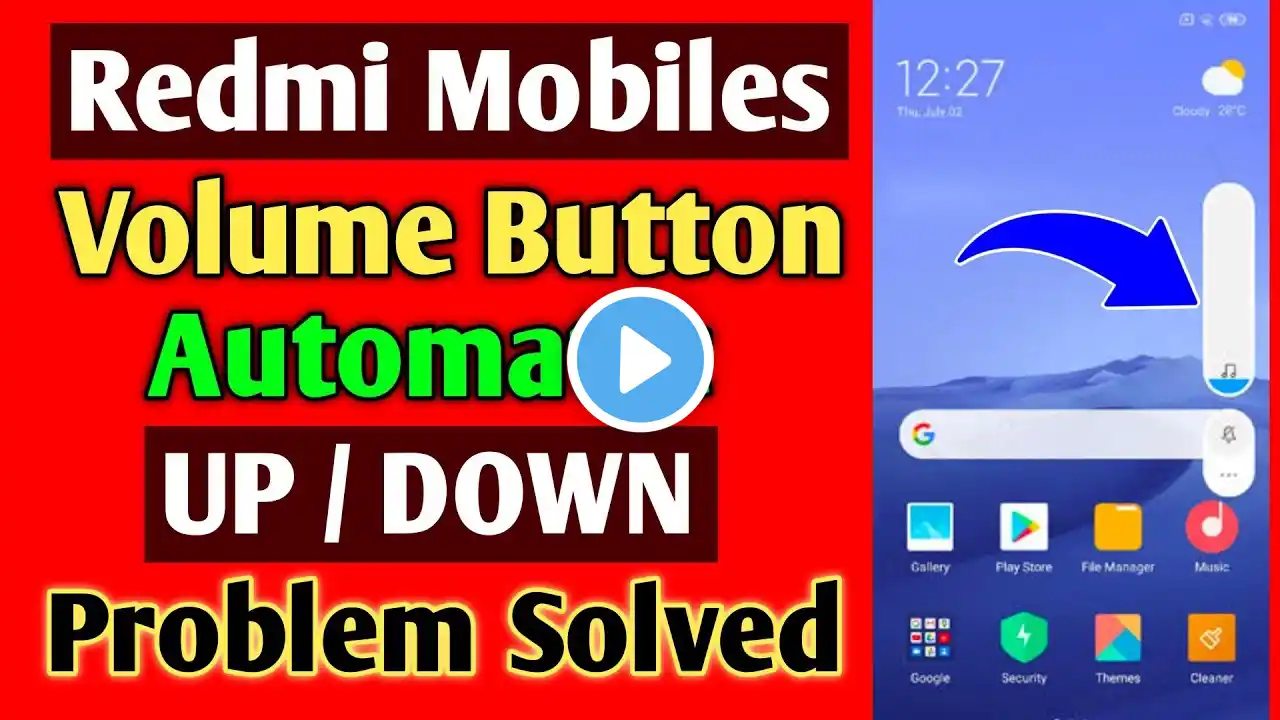 All Redmi Mobiles Automatic Volume UP/DOWN Problem Solved | Redmi phones Volume button problem Fixed