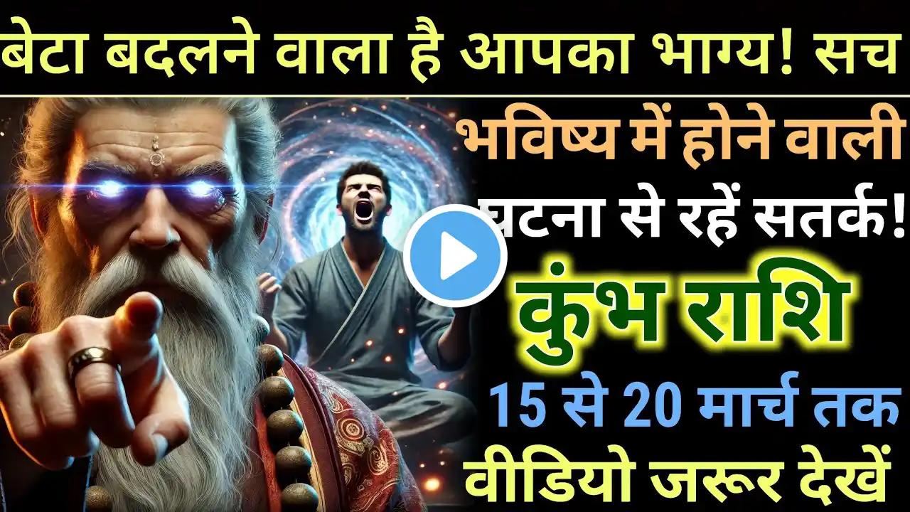 कुंभ राशि वालों सत्या नाश होने वाला है बड़ी भयंकर घटना होगी जल्दी देखो Kumbh Rashi