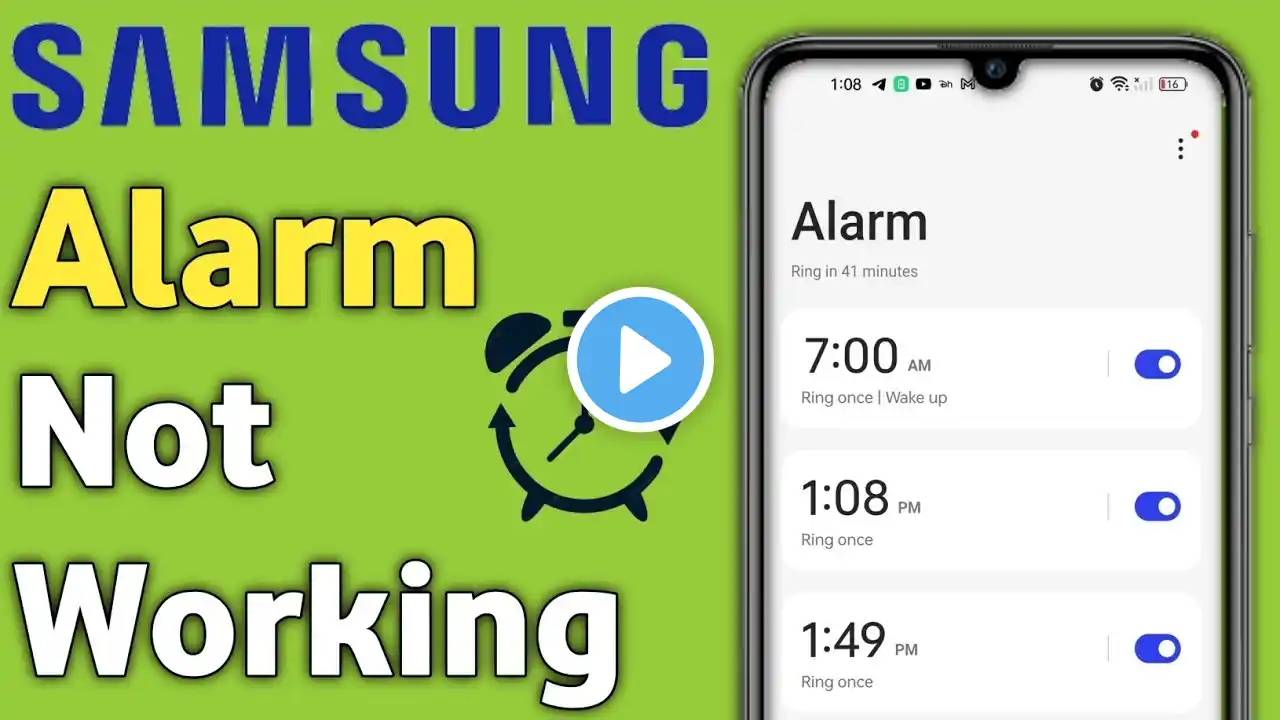 Samsung Alarm not Working | How to Fix !