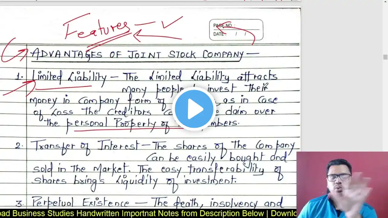 #17 Joint Stock Company Meaning, Features, Merits & Demerits | Business Studies | Class 11