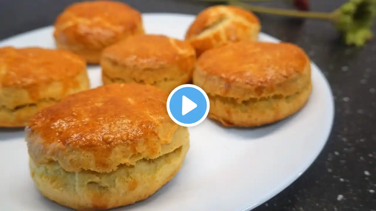 How to make Traditional English Buns Scones / Perfect Buns for Teatime / Cook at home