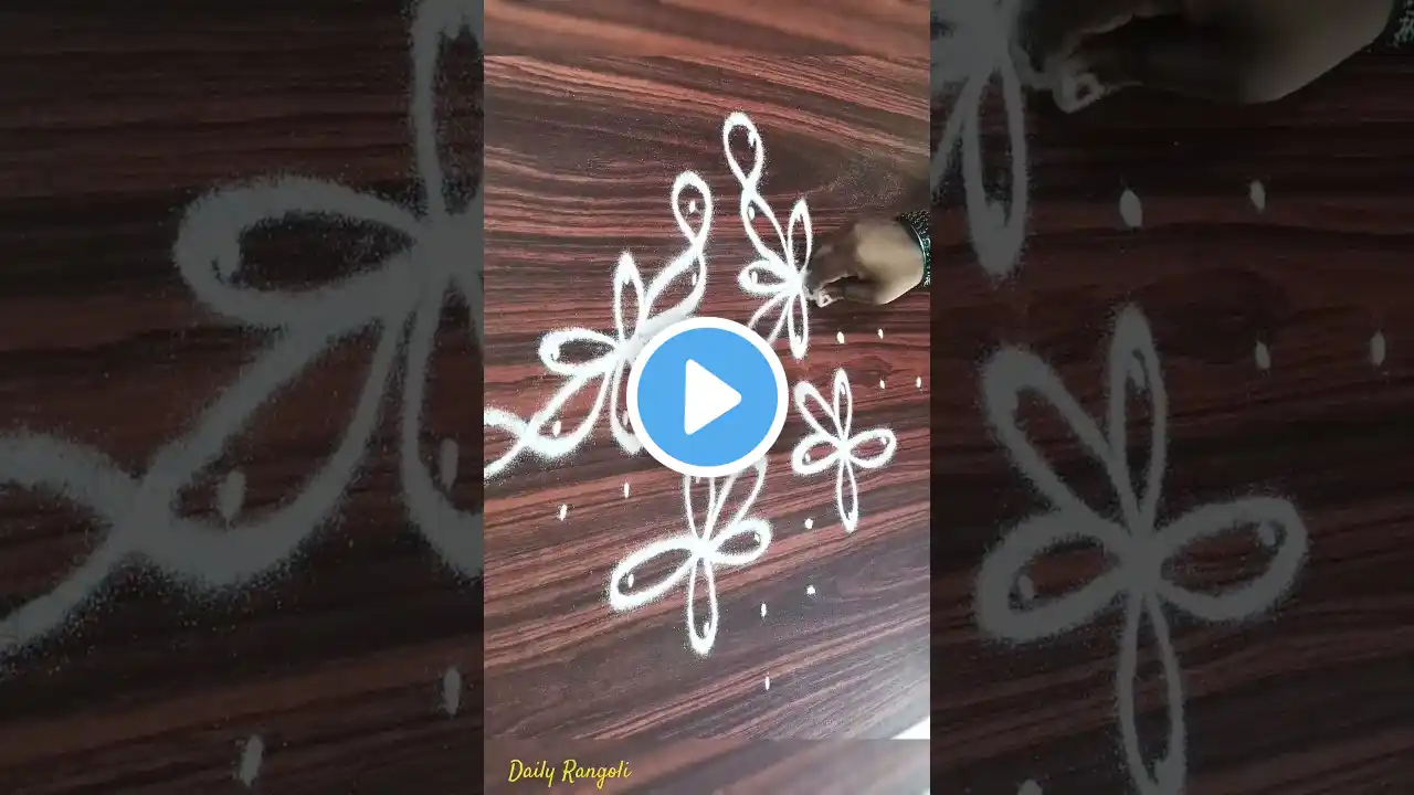 9*3 dot pulli kolam|Daily Rangoli Designs|Easy rangoli designs|simple rangoli designs|chikku kolam|🤍