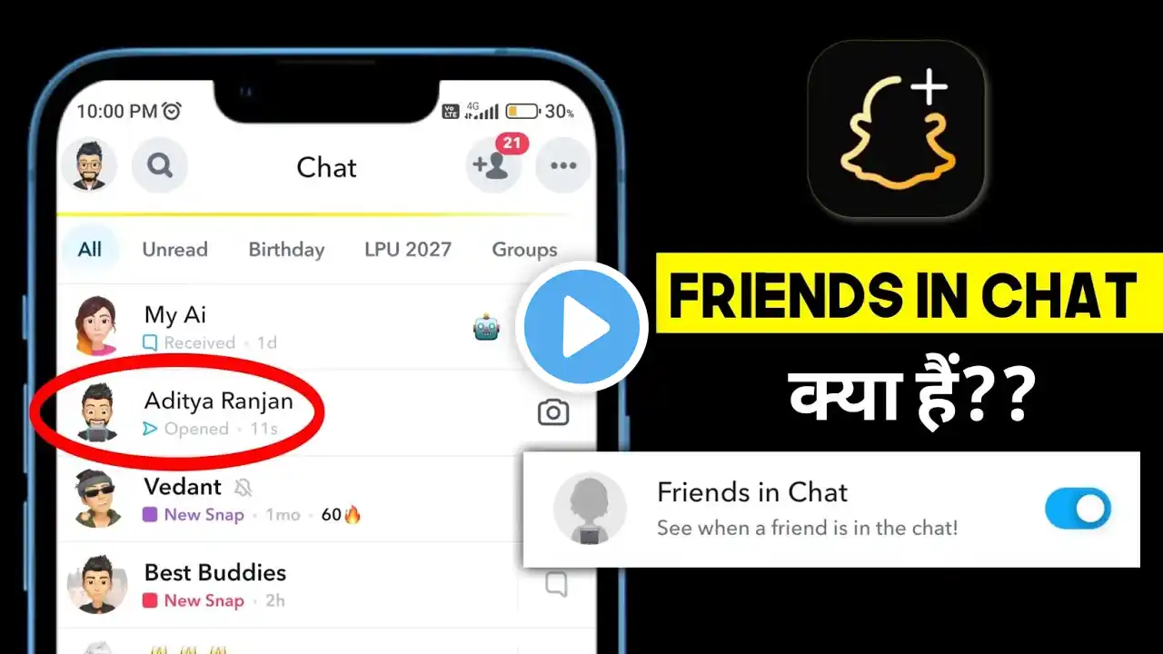 Snapchat Plus New Feature: Friends in Chat Snapchat | क्या हैं और कैसे यूज करें