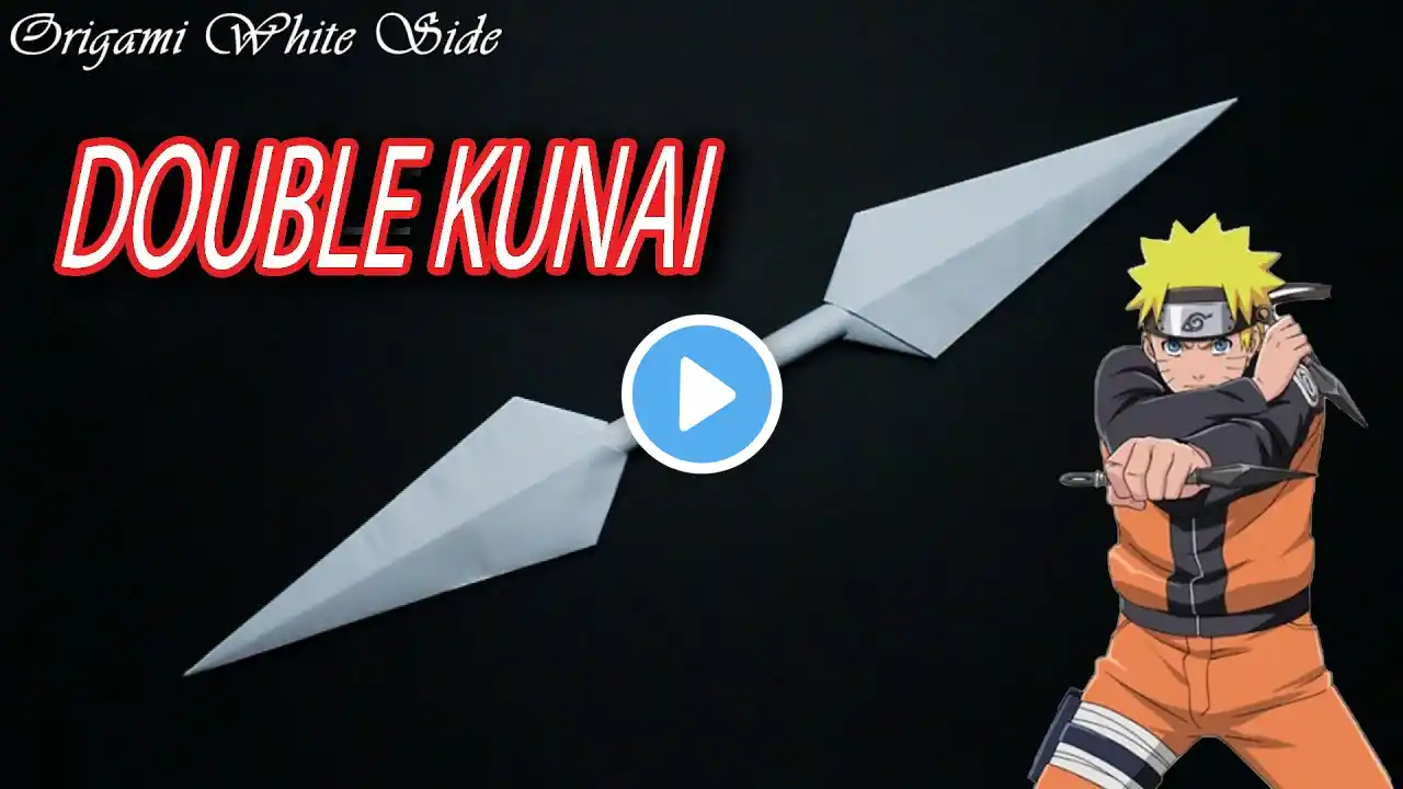 Making a double kunai from paper / How to make a double kunai from paper