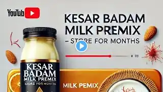 Homemade Kesar Badam Milk Premix Recipe | Healthy & Easy Drink