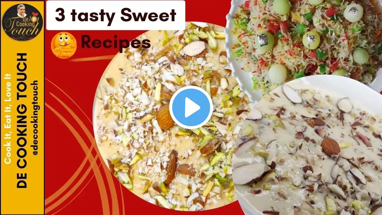 3 Easy Sweet recipes | Shahi Kheer | Matanjan | Qissa khawani Kheer |Famous Peshawari Kheer