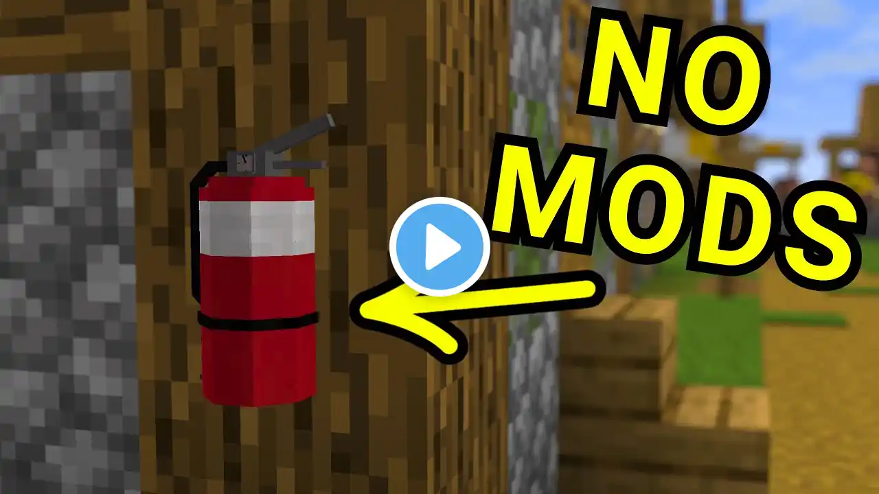 I made a Fire Extinguisher in Vanilla Minecraft