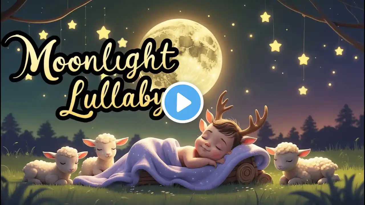 💤🌙 Relaxing Moonlight lullaby - Stress Relief Music for Babies & Kids | Sleepy time music