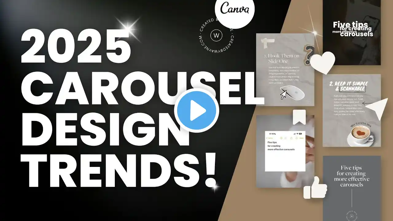 Swipe-Worthy Carousels: 2025 Design Trends in Canva!