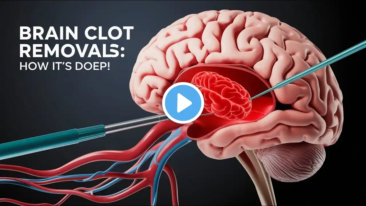 🔴 How Brain Clot Is Removed? 3D Animation | Stroke Treatment Explained