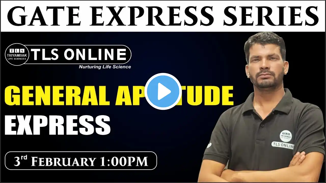 GATE EXPRESS SERIES | General Aptitude Express | Gate 2025 | Sanjay Singh |