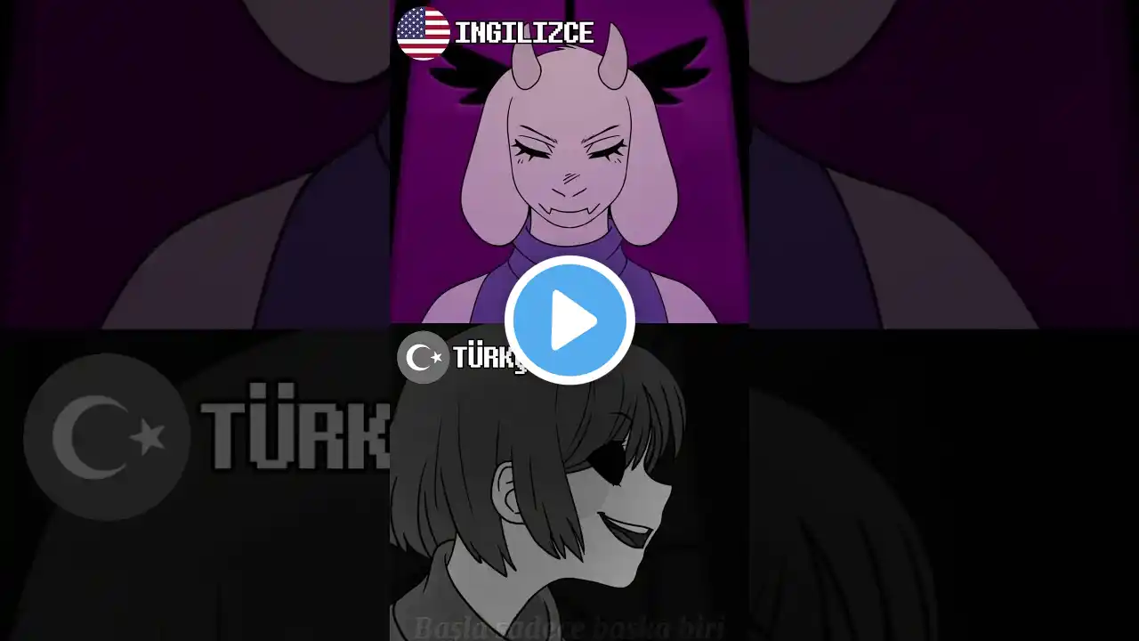 Senden Daha Güçlü Chara'nın Yanıtı #turkcedublaj #seslendirme #cover #undertale #keşfet #animasyon