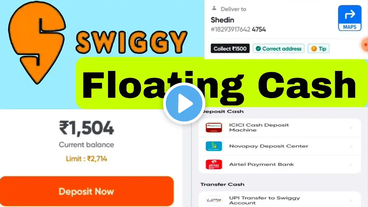 ⭐floating cash nahi bhara to kya hoga // swiggy floating cash limit increase || Duty Stop 🛑