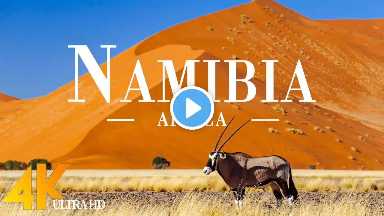 Namibia 4K Ultra HD • Stunning Footage Namibia | Scenic Wildlife Film With Calming Music