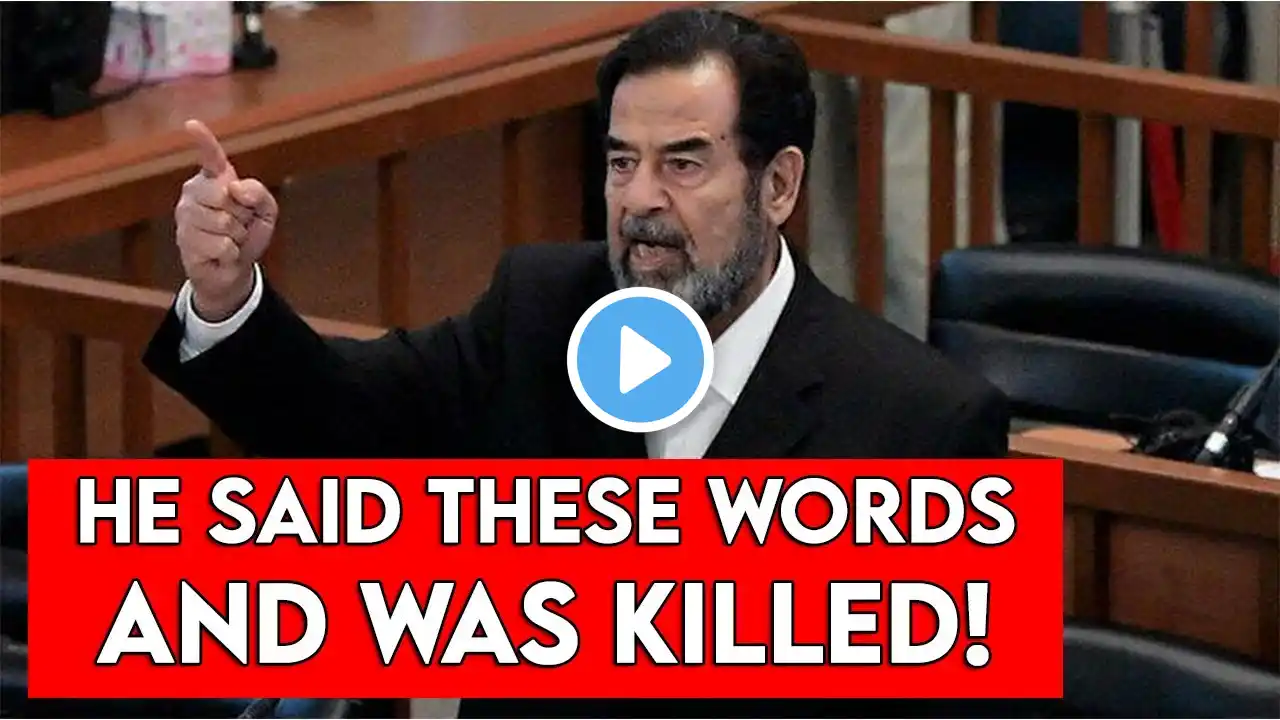 THE SPEECH THAT KILLED SADDAM HUSSEIN! (WATCH BEFORE DELETED)