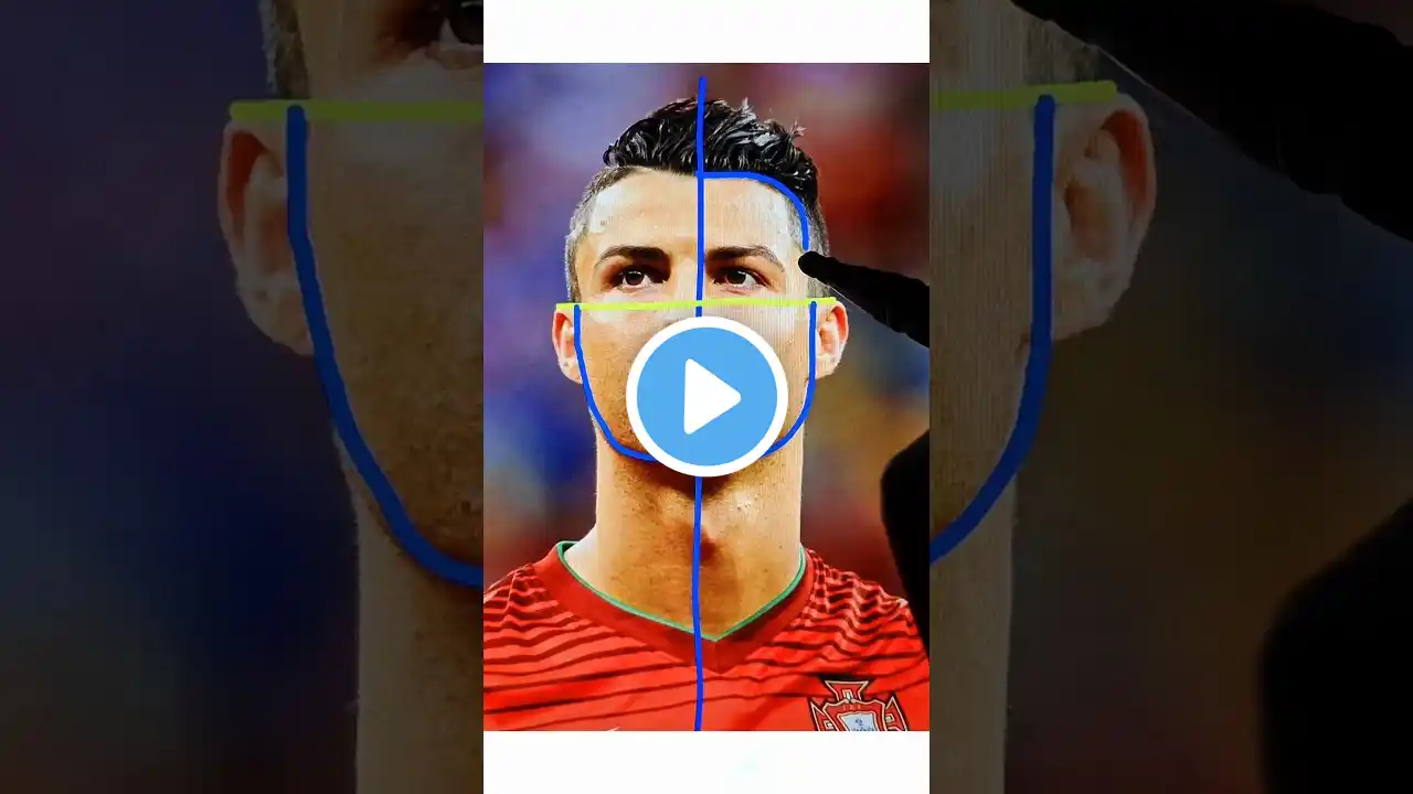 How to draw a Ronaldo tutorial ||#drawing #draw #art #ronaldo #shorts #short