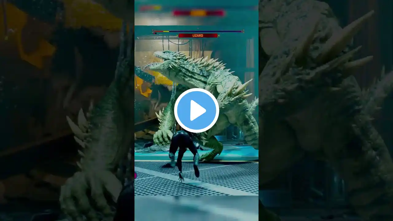 Spider-Man fighting a big Lizard #marvel #spiderman #viral #shorts  @babumoshaygaming ​