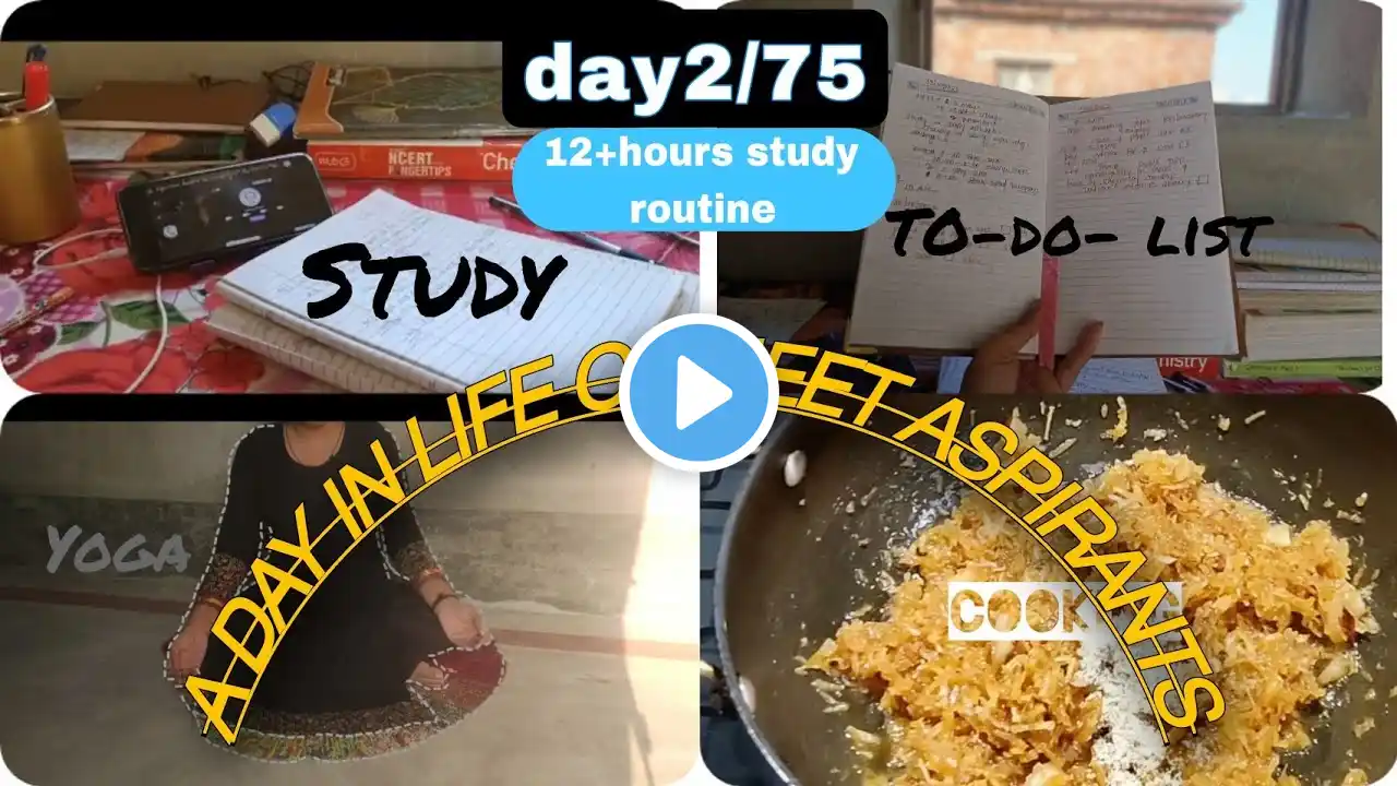 DAY 2/75 HARD CHALLENGE #motivation #NEET HARD CHALLENGE C#vlog #neet2024 #viral #life#neet2024