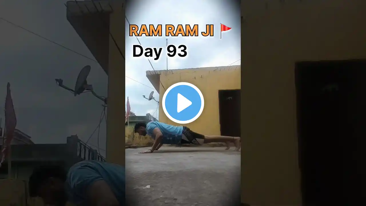 150/93 hard day challenge kai day 93 RAM RAM JI 🚩 #challenge CHEST EXERCISE AT HOME WORKOUT 🏡