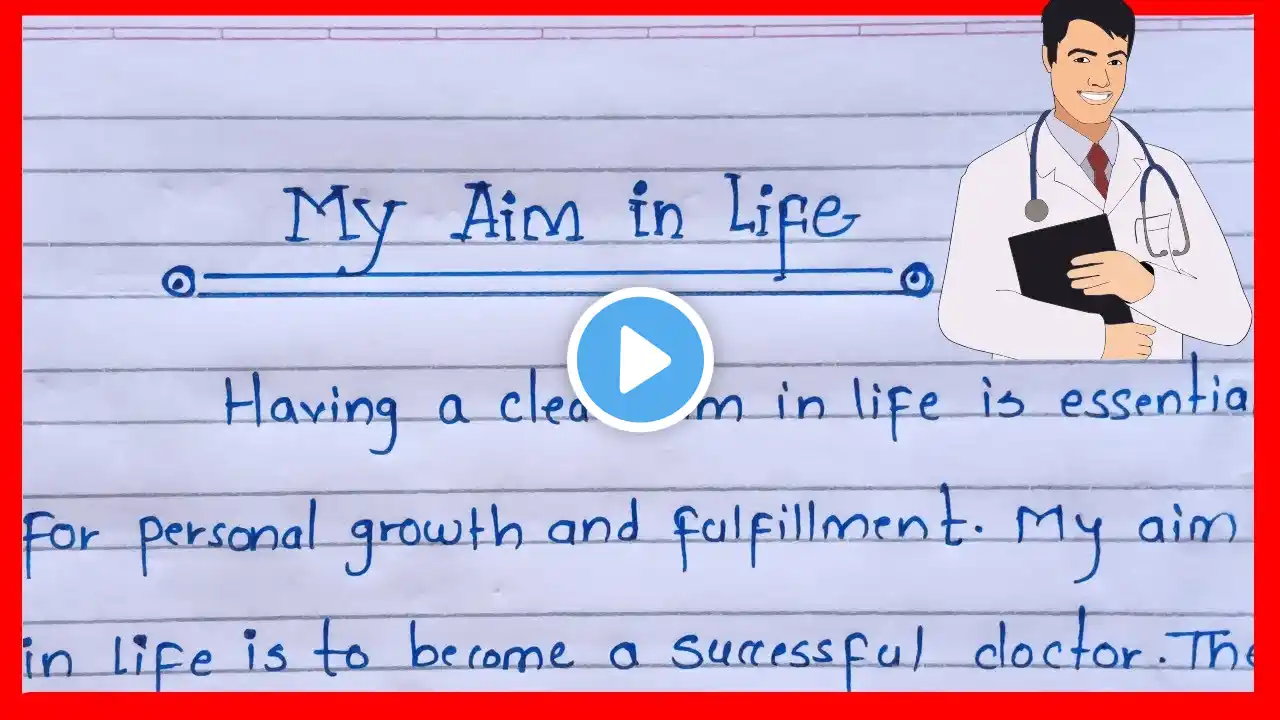 my aim in life a doctor | essay on my aim in life to become a doctor in english | essay on my