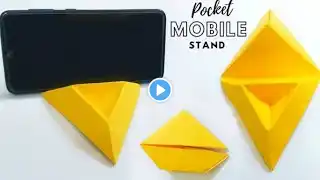 Diy Easy Mobile Holder Out Of A4 size Paper/ Origami Phone Stand-How to Make Origami Phone Stand.